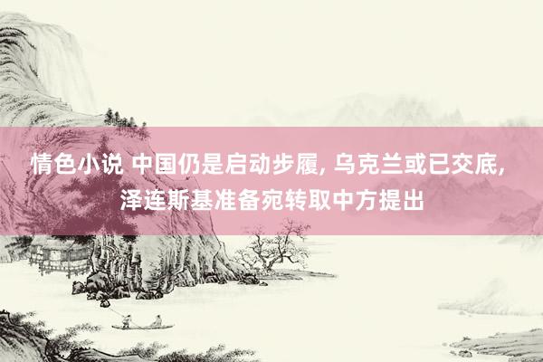 情色小说 中国仍是启动步履， 乌克兰或已交底， 泽连斯基准备宛转取中方提出