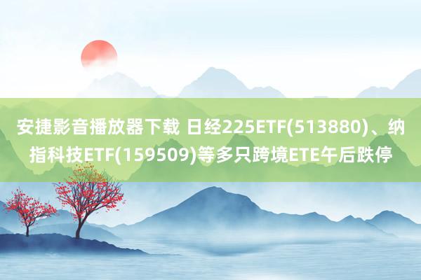 安捷影音播放器下载 日经225ETF(513880)、纳指科技ETF(159509)等多只跨境ETE午后跌停